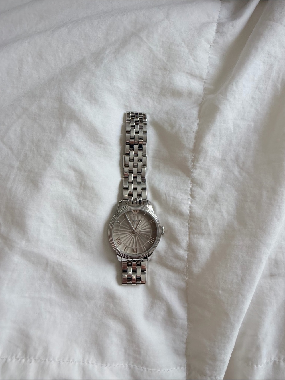 Emporio Armani Women’s Silver Stainless Steel Link Watch
